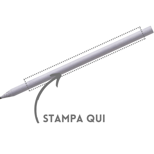 matite personalizzate in carta di giornale