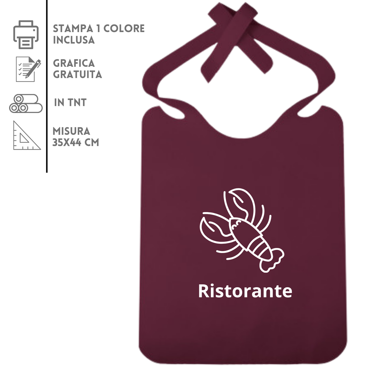 Bavaglio da ristorante PC500
