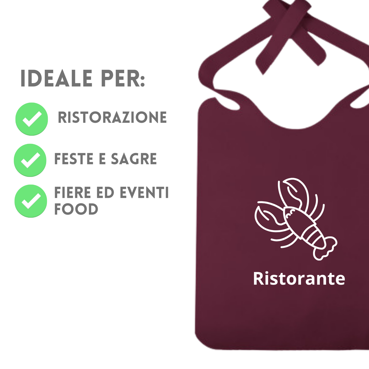 Bavaglio da ristorante PC500