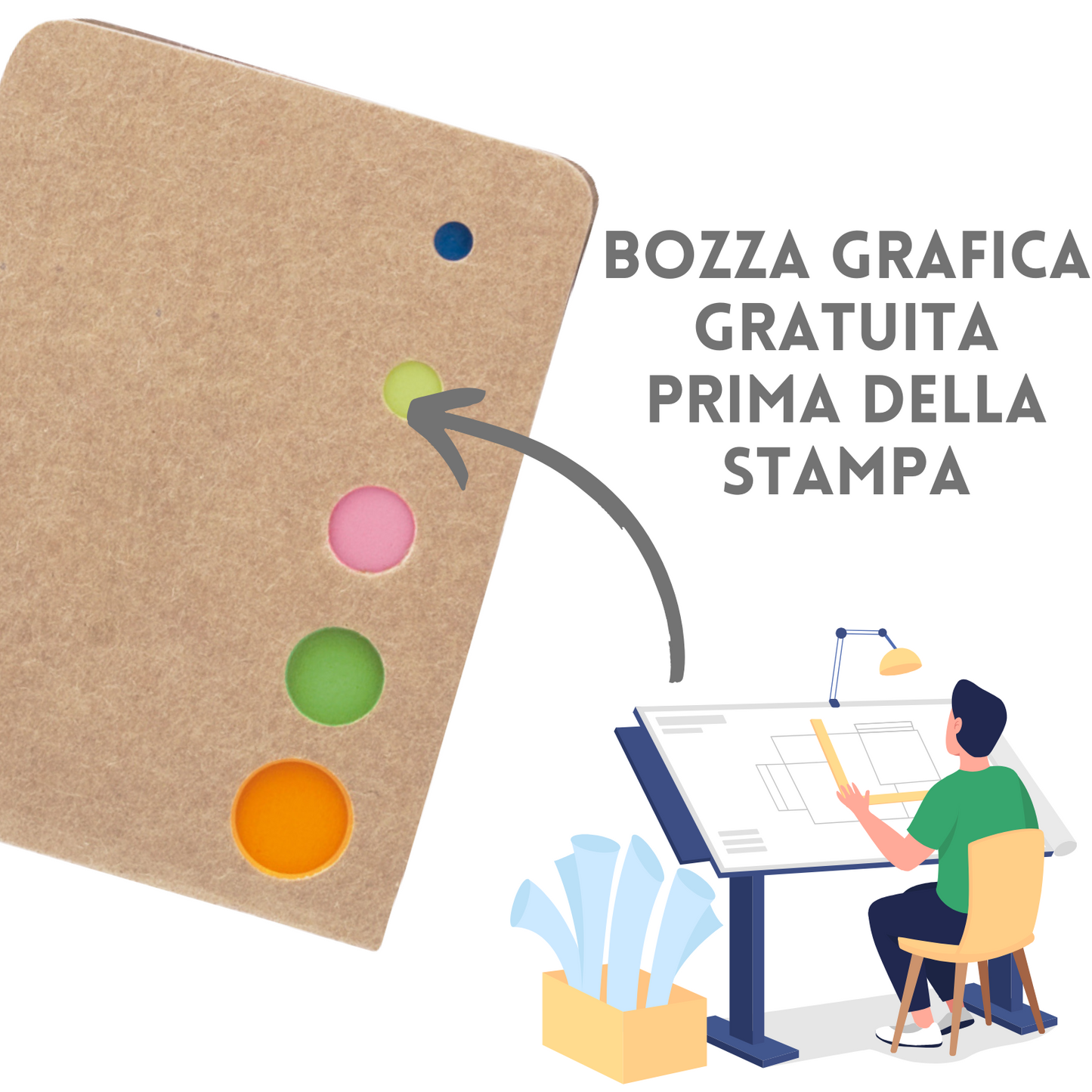 Porta foglietti notes adesivi personalizzato | Cod. 3142