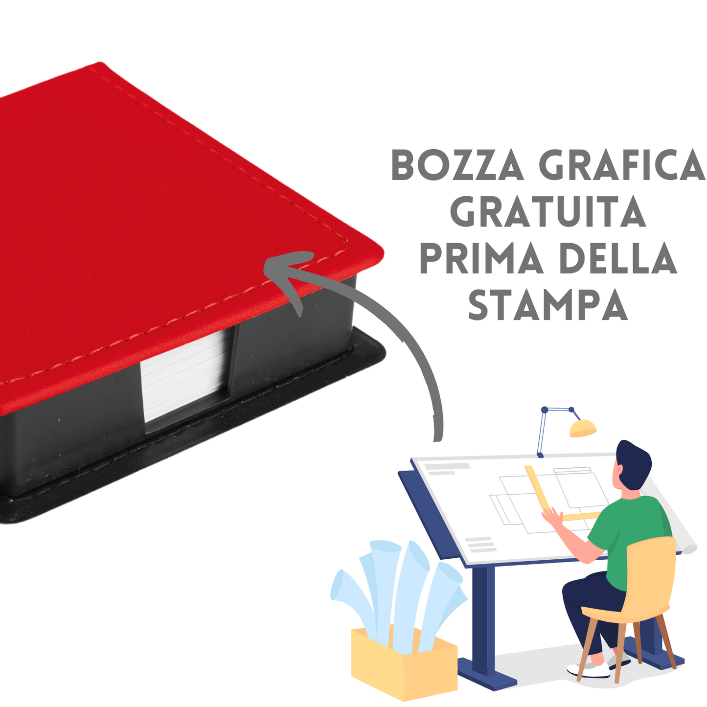 Porta post-it personalizzato