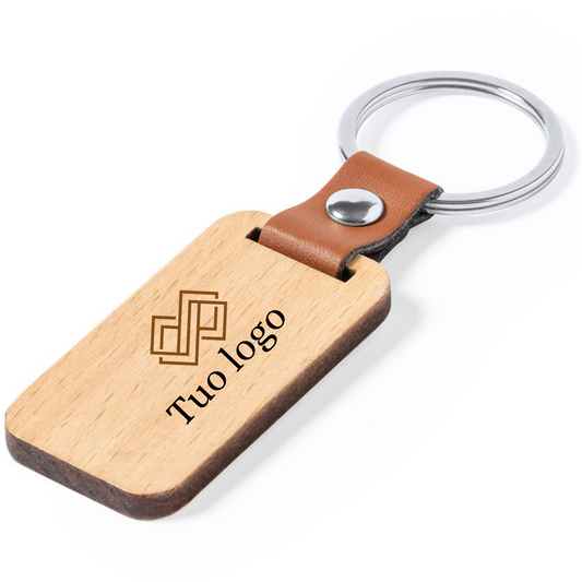 Portachiavi personalizzato in legno 1411