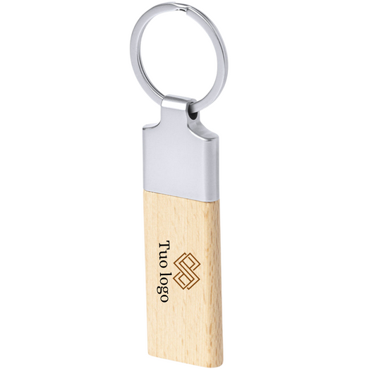 Portachiavi personalizzato in legno 1014