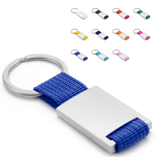 Portachiavi personalizzati in metallo e nylon | Cod. PE032