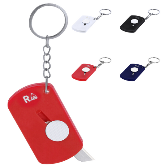 Portachiavi personalizzati con taglierino | Cod. 21676