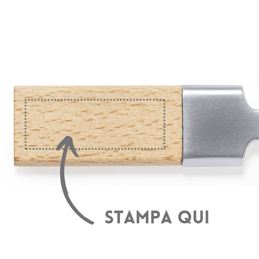 Portachiavi personalizzato in legno 1014
