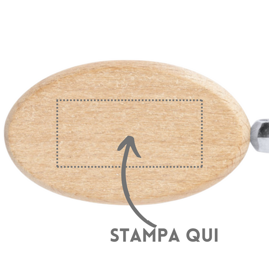 Portachiavi personalizzato in legno 6204