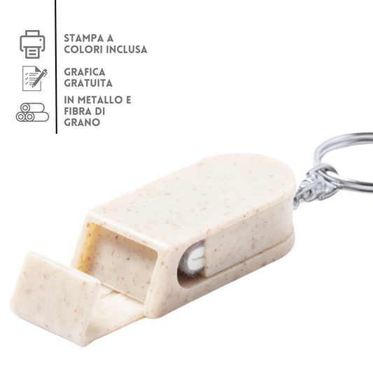 Portachiavi personalizzati multifunzione fibra di grano | Cod 1911