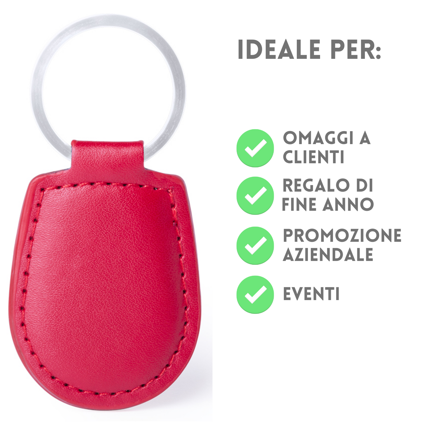 Portachiavi personalizzati in similpelle | Cod. 3724