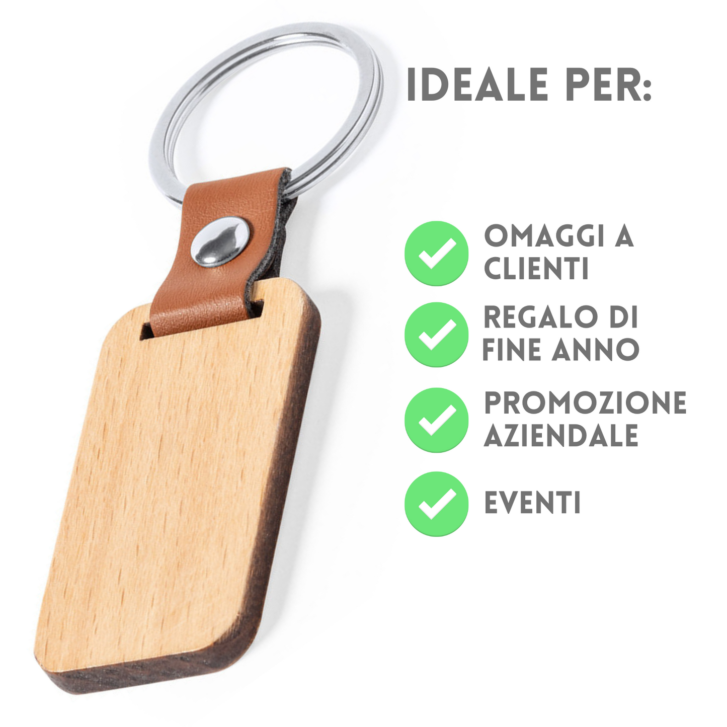 Portachiavi personalizzato in legno 1411