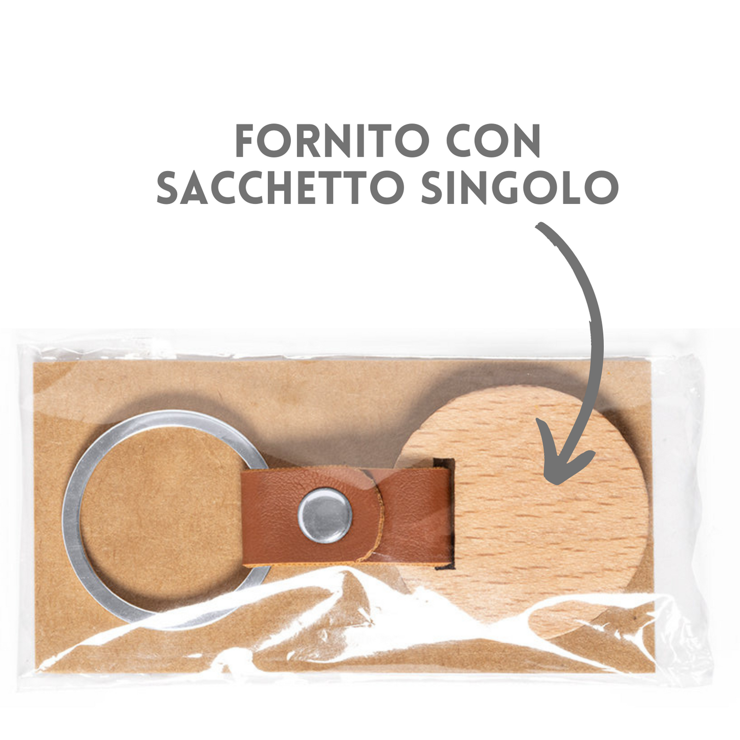 Portachiavi personalizzato in legno 1411