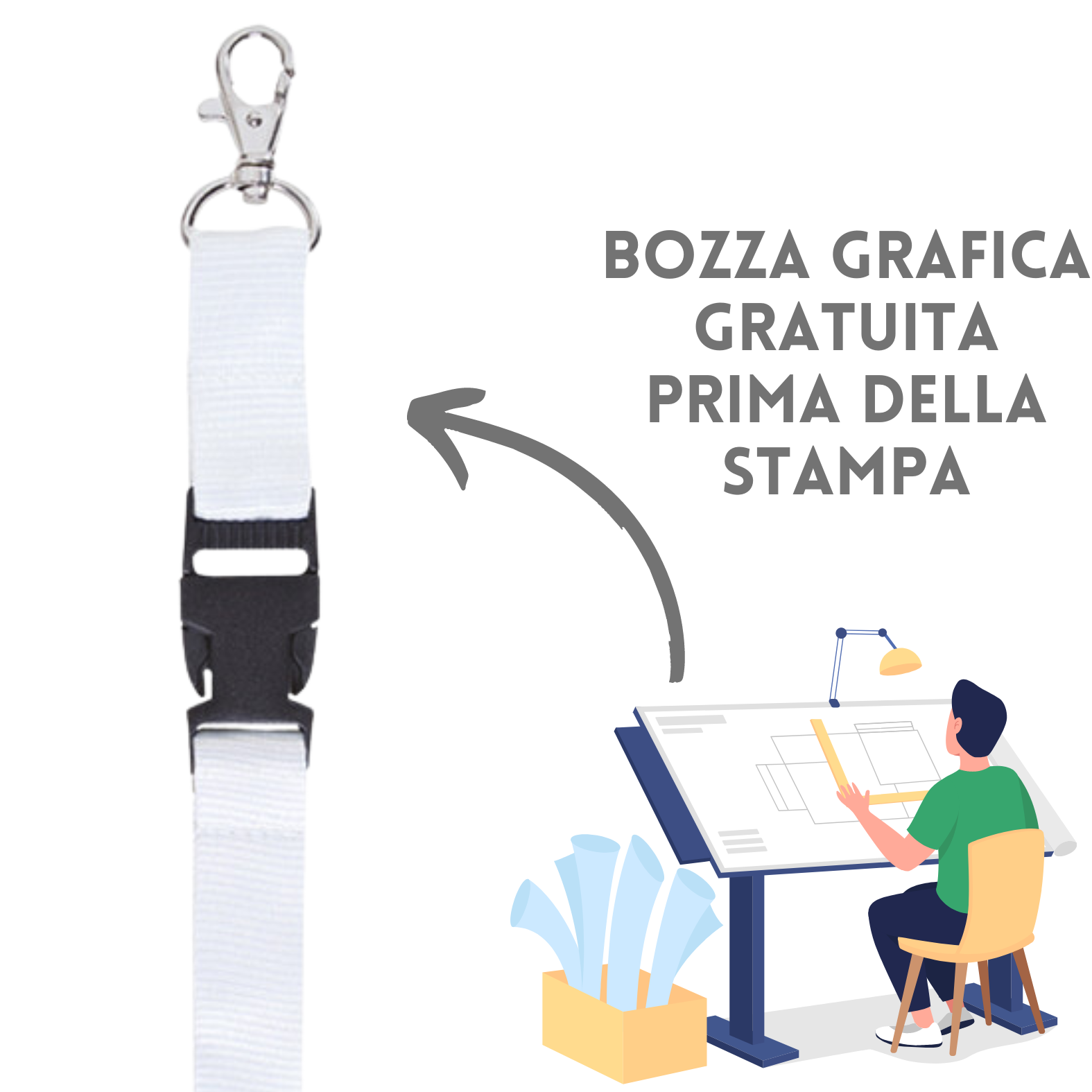 Lanyard porta badge personalizzati