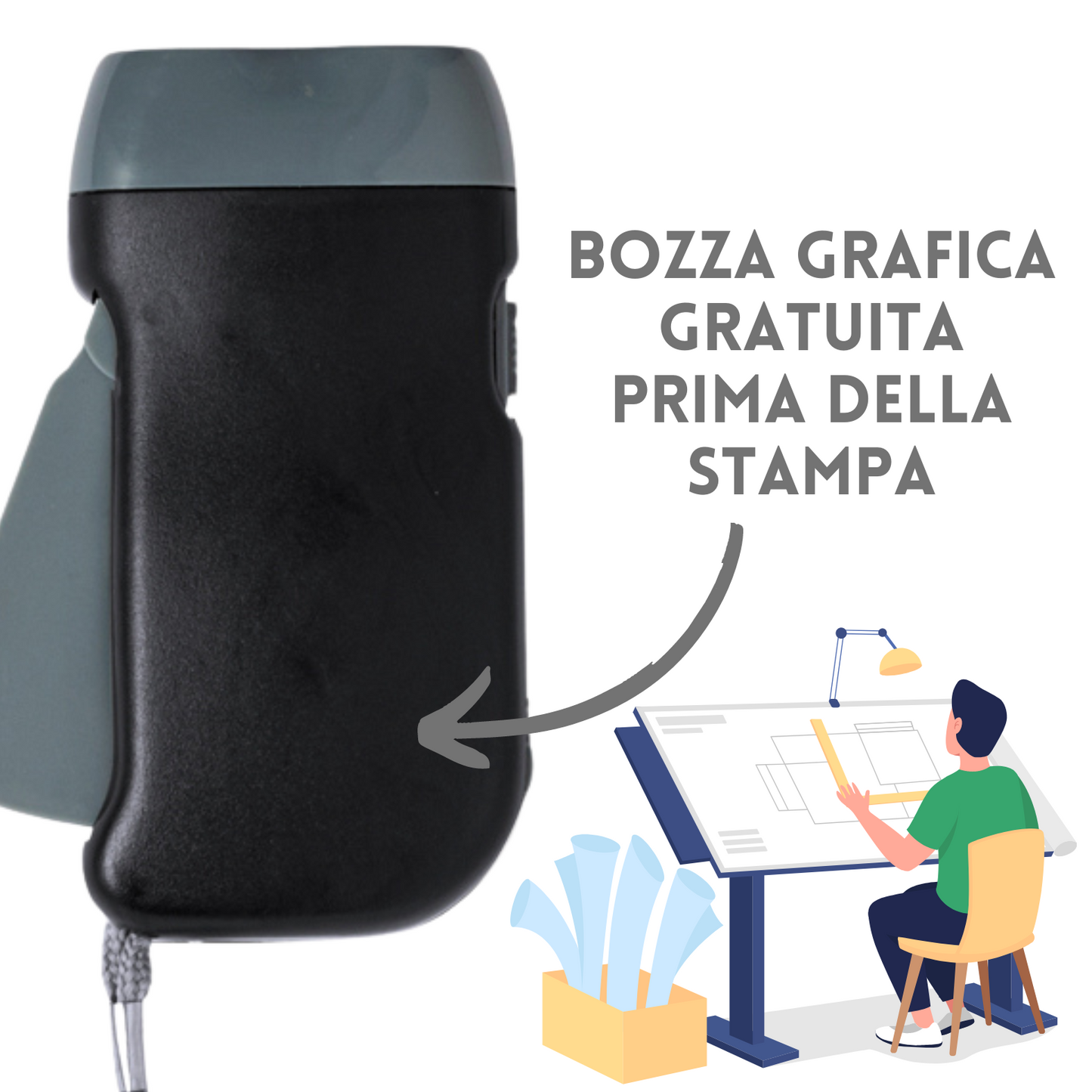 Torcia con dinamo personalizzata Sena