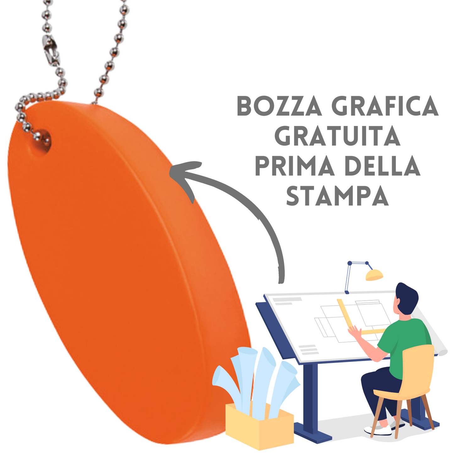 Portachiavi antistress galleggianti personalizzati