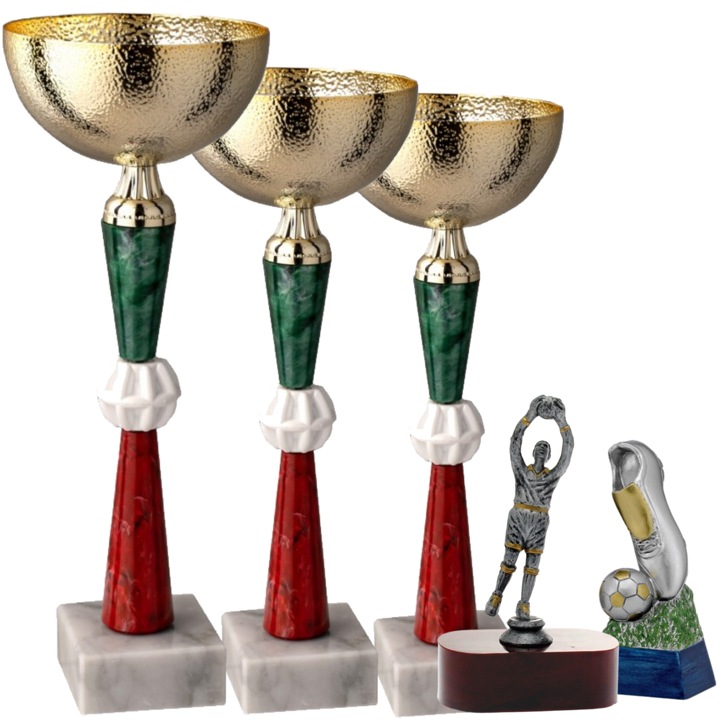 Set completo 5 pezzi premiazioni calcistiche gran risparmio | Cod. eco1