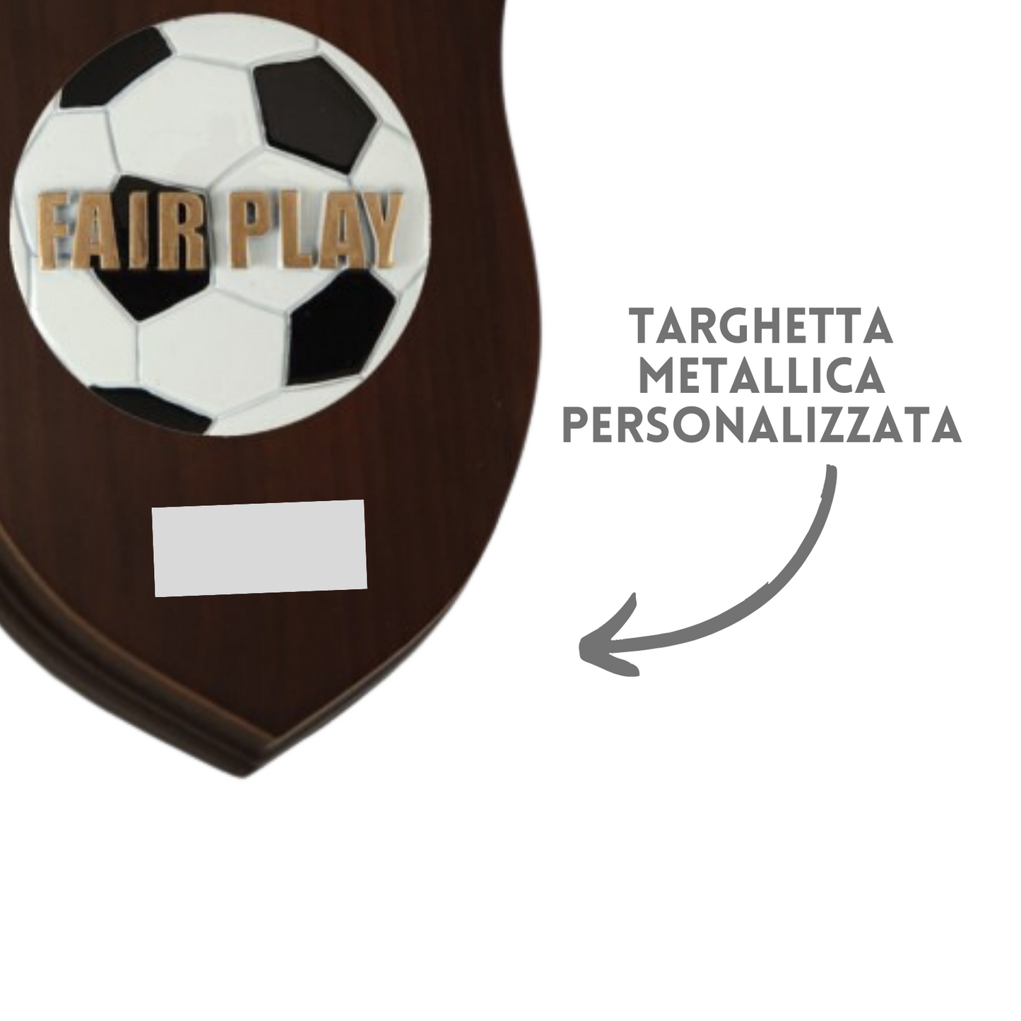 Premiazioni personalizzate crest in legno premio calcio 25.801.37