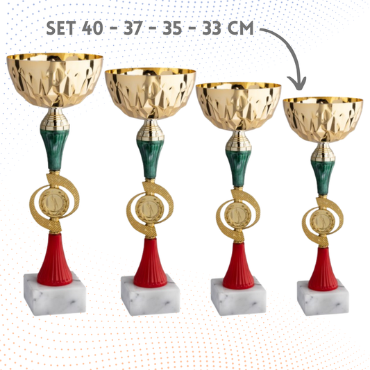 Set completo 6 pezzi premiazioni calcistiche gran risparmio | Cod. Saturno