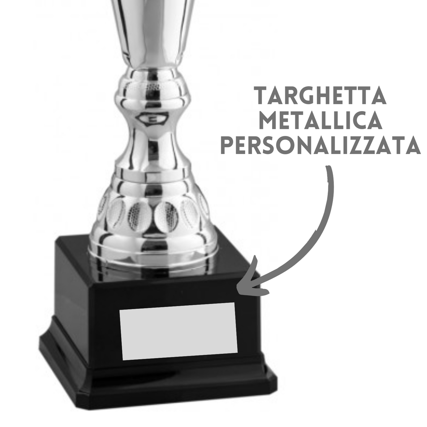 Coppa trofeo da 40 cm in metallo con ampi manici | Cod. 6.311
