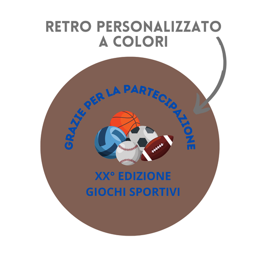 Medaglie Calcio in stock personalizzate 32 mm bronzo | Cod. 23.001.1CB