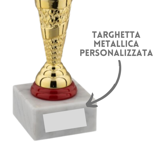 Coppa da 33 cm in metallo colore oro | Cod. 13.183G