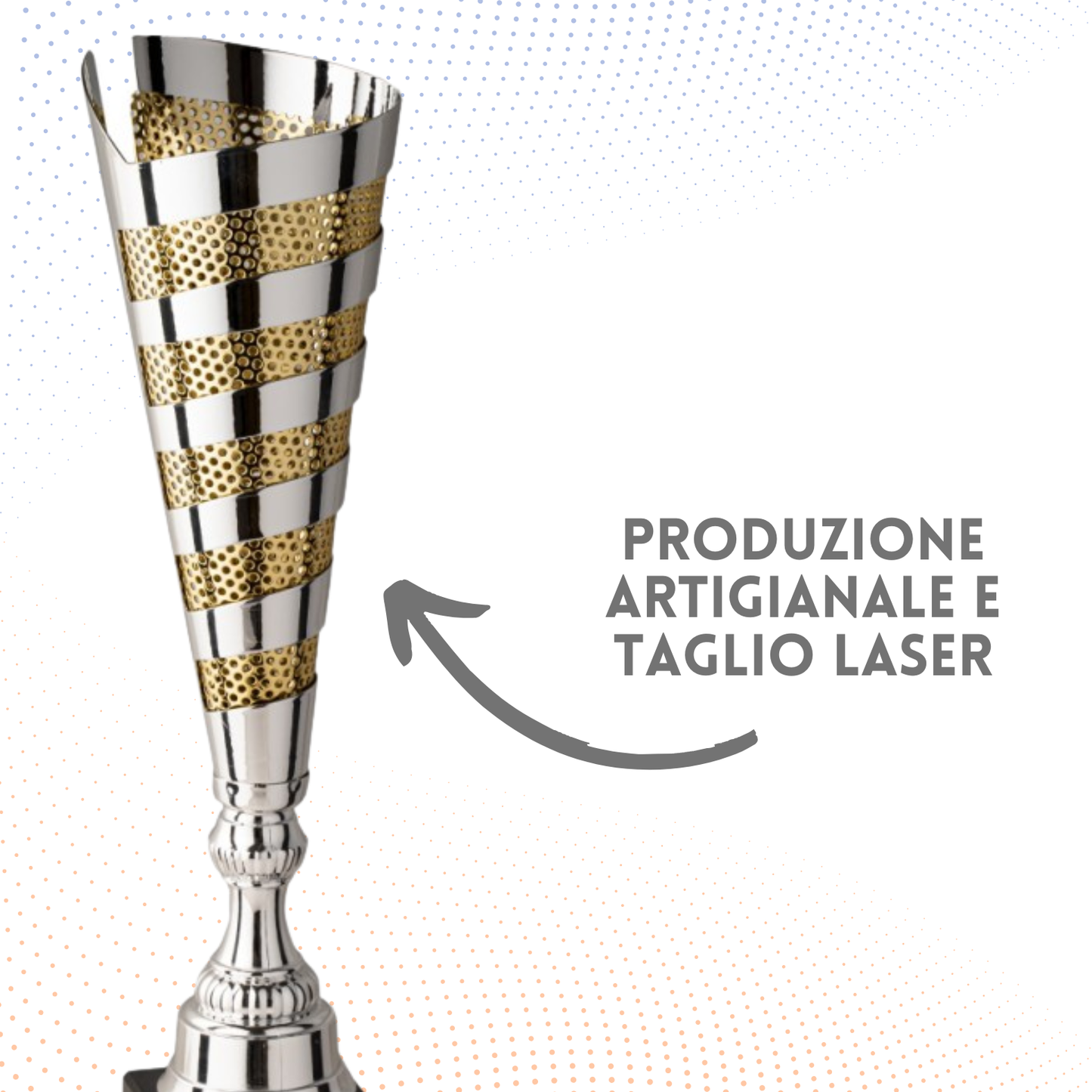 Tris di trofei personalizzati 47 - 45 - 43 cm | Cod. 6.479