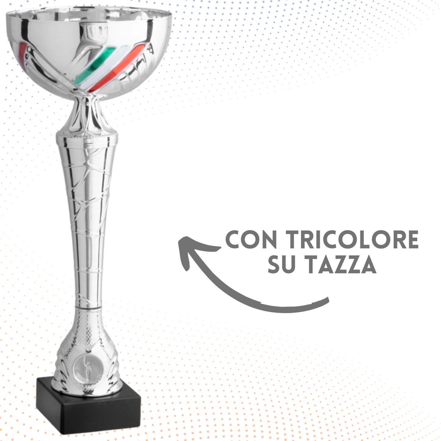 Coppa da 31 cm con base in marmo nero | Cod. 11.014