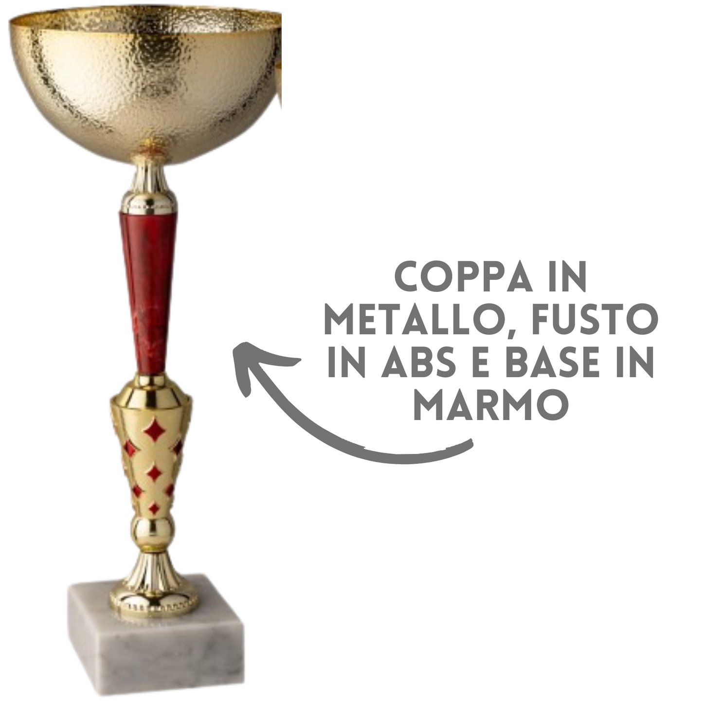 Set 4 coppe personalizzate 41 - 38 - 34 - 32 cm | Cod. 11.159G