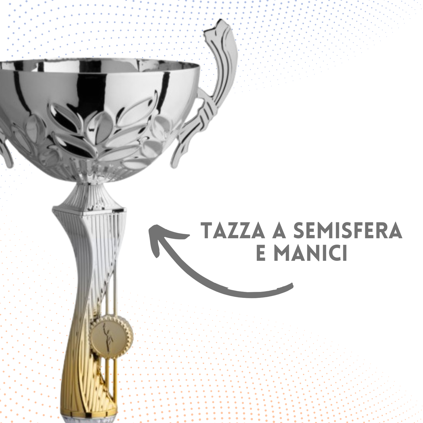 Set 4 Trofei tricolore da 49 - 46 - 43 - 41 cm | Cod. 6.049