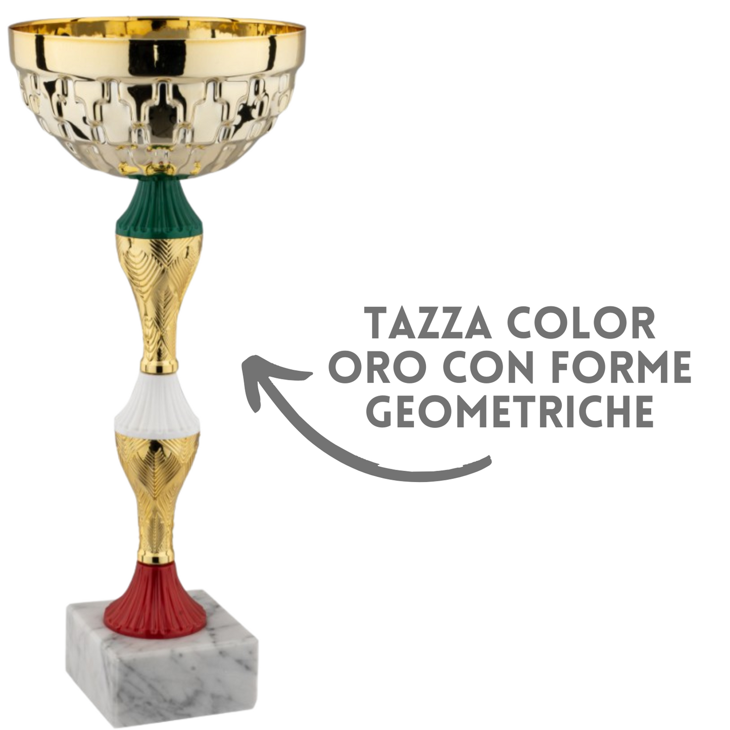 Set 5 premiazioni da 37 - 34 - 30 - 27 - 24 cm | Cod. 12.949G