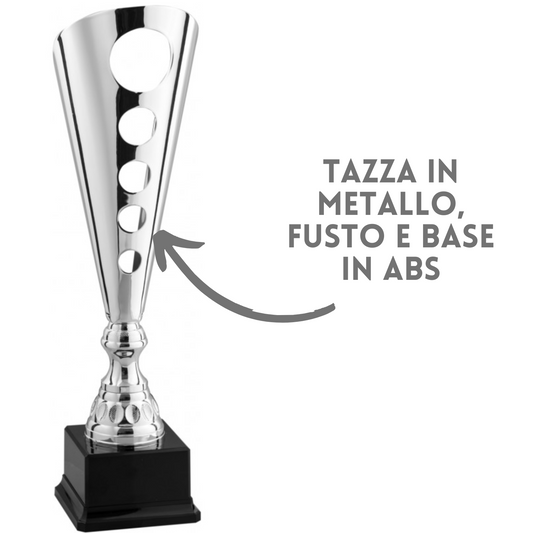 Coppa da 35 cm in metallo e taglio laser | Cod. 6.033