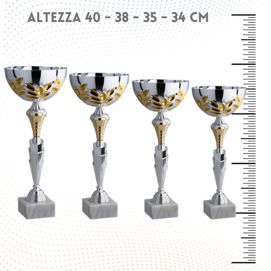 Set 4 Coppe da 40 - 38 - 35 - 34 cm | Cod. 8.709S