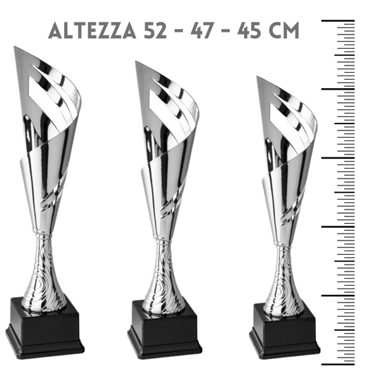 Tris di coppe 52 - 47 - 45 cm | Cod. 4.399