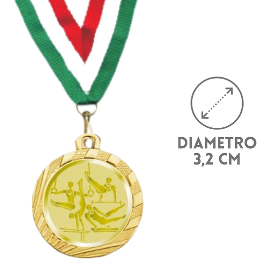 Medaglie Atletica in stock personalizzate 32 mm oro | Cod. 23.001.1XF
