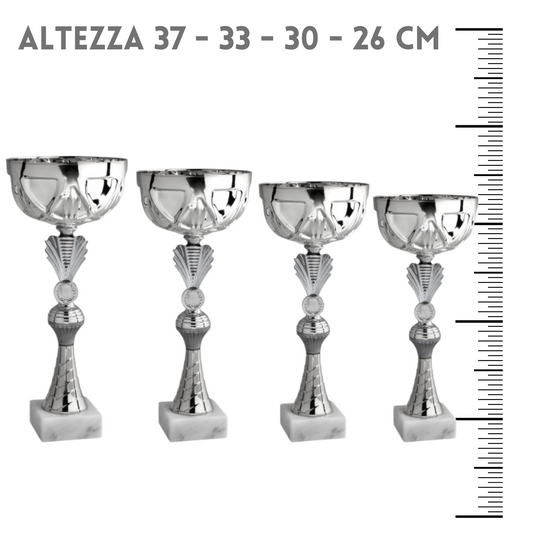 Set 4 premiazioni da 37 - 33 - 30 - 26 cm | Cod. 12.039S