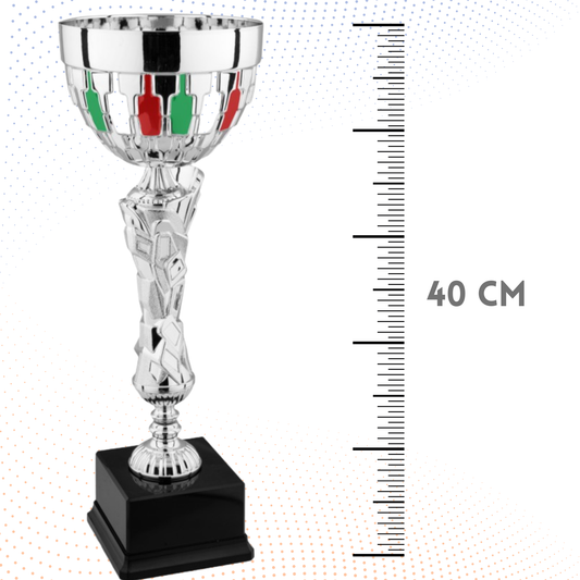 Coppa da 40 cm con verniciatura tricolore | Cod. 8.674