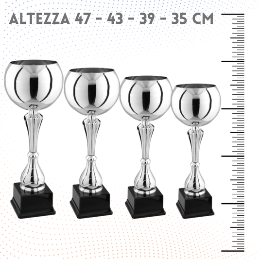 Set 4 Coppe da 47 - 43 - 39 - 35 cm | Cod. 8.179