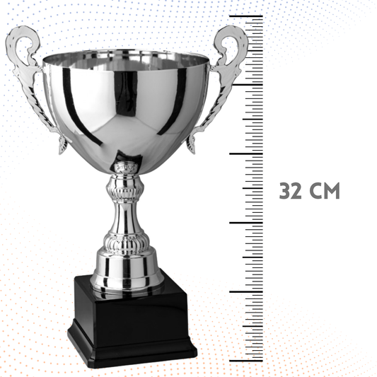Trofeo in metallo da 32 cm con manici | Cod. 7.262