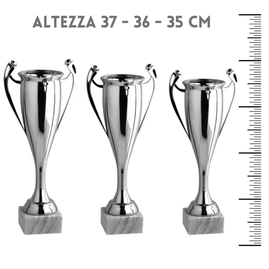 Tris di coppe trofeo personalizzate 12.959.6S