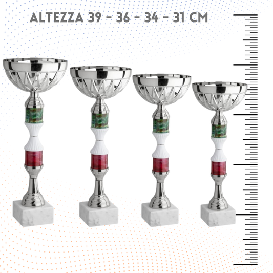 Set 4 Coppe da 39 - 36 - 34 - 31 cm | Cod. 12.049S