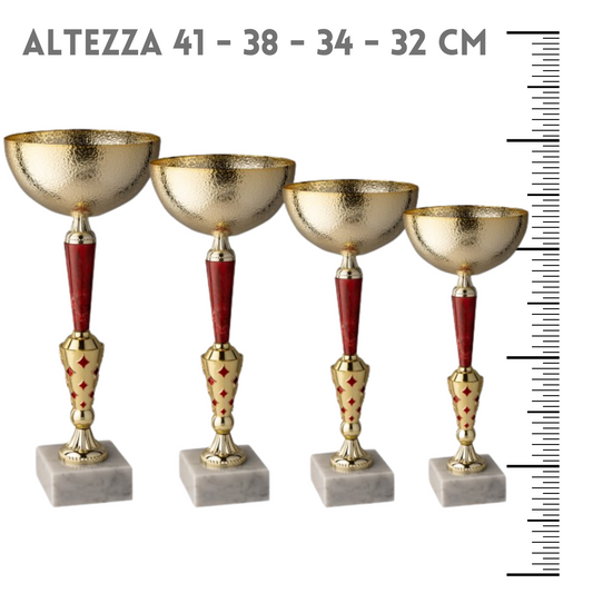 Set 4 coppe personalizzate 41 - 38 - 34 - 32 cm | Cod. 11.159G