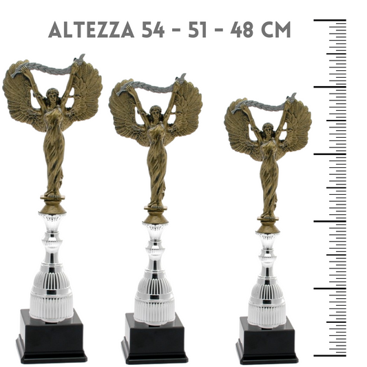 Tris di coppe trofeo personalizzate 118.001