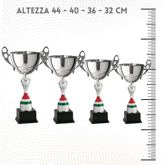 Set 4 Trofei con manici da 44 - 40 - 36 - 32 cm | Cod. 7.549