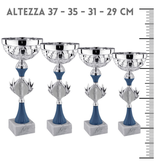 Set 4 premiazioni da 37 - 35 - 31 - 29 cm | Cod. 12.279S