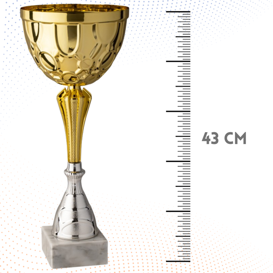 Coppa da 43 cm con base in marmo | Cod. 9.221G