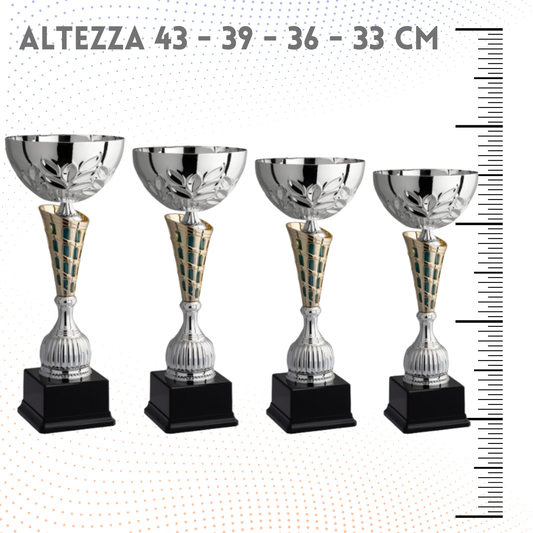 Set 4 Coppe da 43 - 39 - 36 - 33 cm | Cod. 8.689S