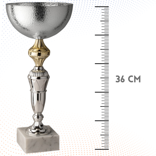 Coppa da 36 cm con base in marmo | Cod. 11.132S
