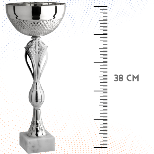Coppa da 38 cm con base in marmo | Cod. 10.053S