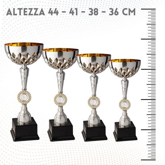 Set 4 Coppe da 44 - 41 - 38 - 36 cm | Cod. 8.149