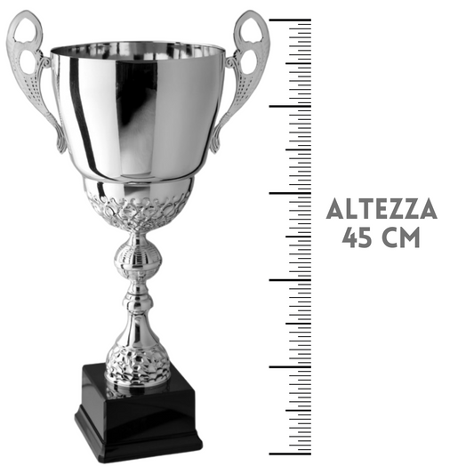 Coppa trofeo lucido con manici 45 cm | Cod. 2.503