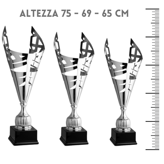 Tris di premiazioni personalizzate 75 - 69 - 65 cm | Cod. 1.149
